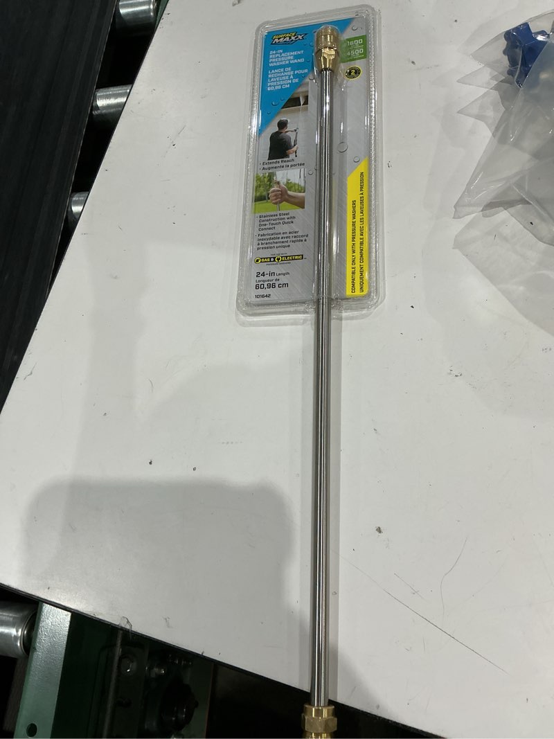 Condition photo showing As Is for surfacemaxx pro 24-in wand with one-touch qd adapter