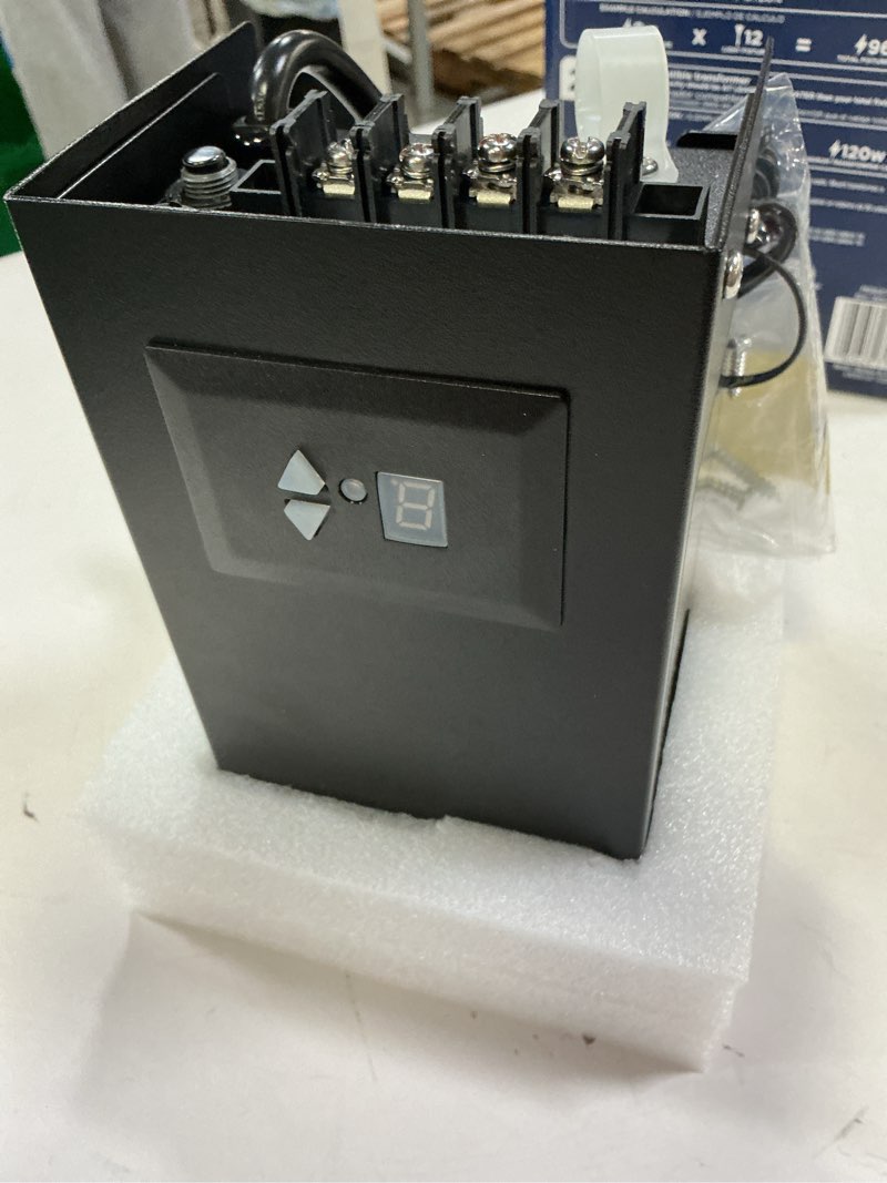 Condition photo showing Good Condition for harbor breeze 60 -watt multi-tap transformer landscape lighting transformer with digital timer and dusk-to-dawn sensor