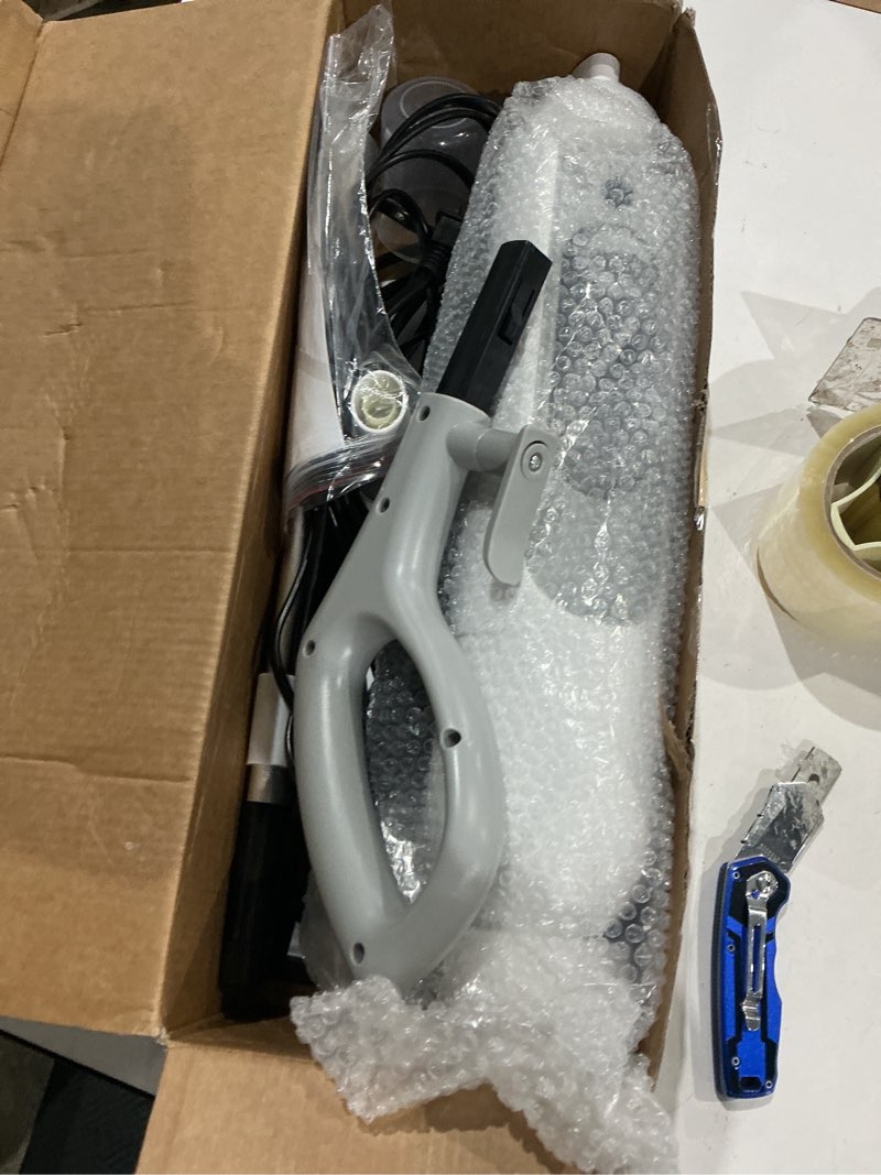 Condition photo showing As Is for yoma steam mop,6 in 1 scrubbing steam vacmop for kitchen,hardwood floor,marble floor,carpet