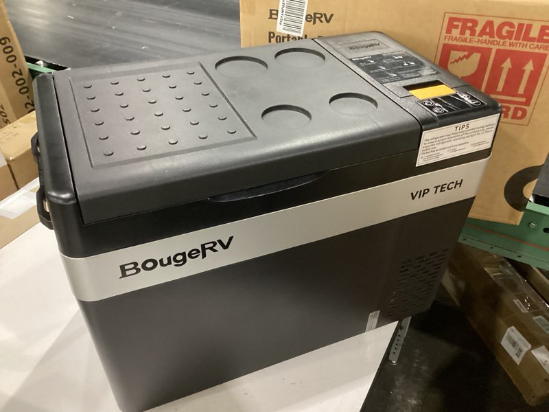 Condition photo showing Good Condition for bougerv 12v 30 quart refrigerator, crpro vip, compressor electric cooler with 12v/24 dc, 110-240 ac for outdoor camping overlanding truck rv suv van silver-black crpro30 (30quart)