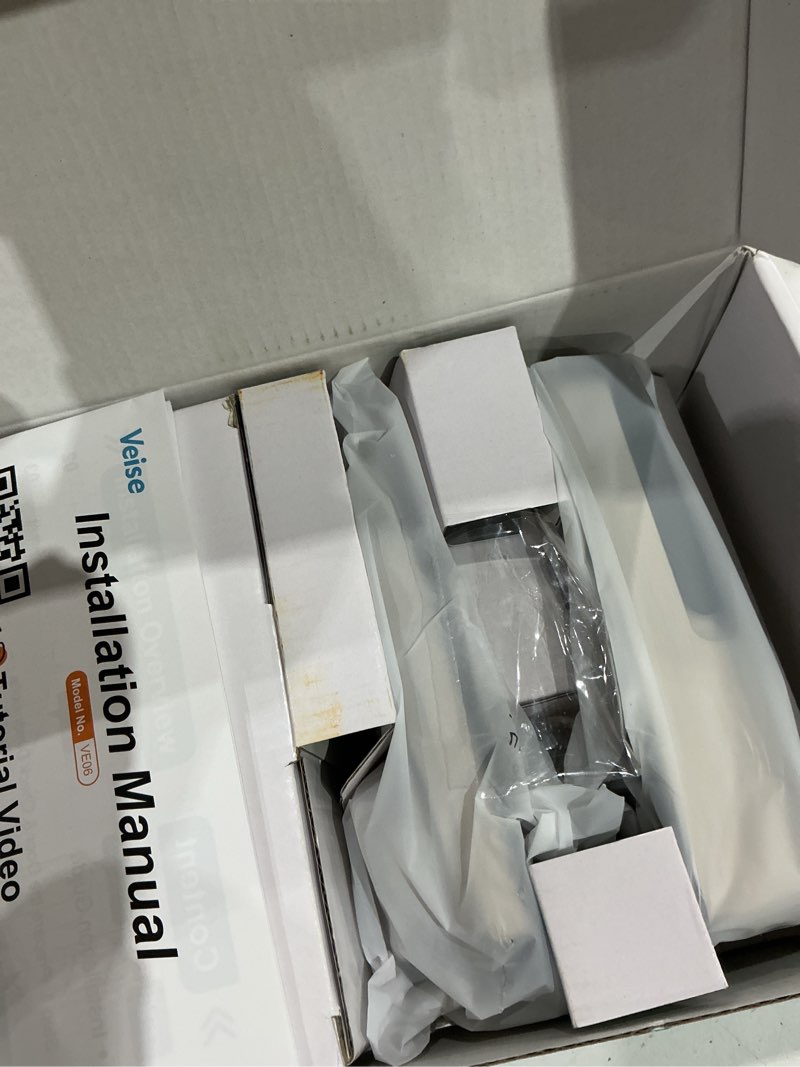 Condition photo showing Good Condition for veise ve06-l smart locks with 2 lever handle set, app control, keyless entry deadbolt for front door, electronic digital touchscreen keypad, auto lock, waterproof, easy installation, satin nickel satin nickel modern