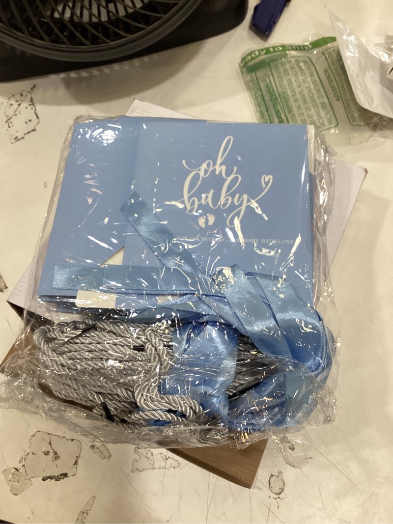 Condition photo showing New/Like New for spakon 25 packs baby shower favors for guests oh baby gifts bag with handles paper goodie gift bags with ribbon for newborn gender reveal favors(blue)