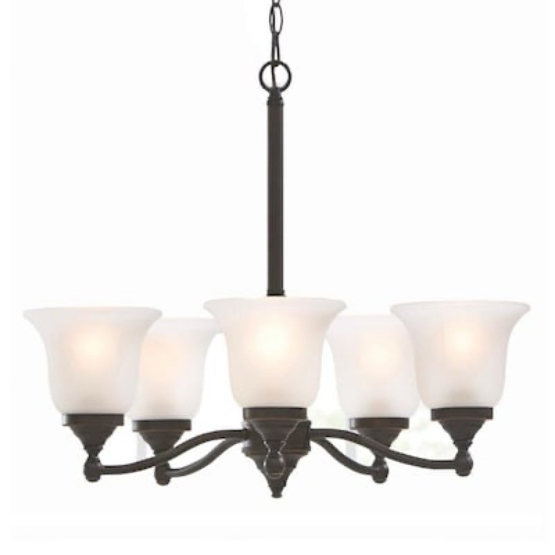 project source roseall 5 -light oil-rubbed bronze etched glass