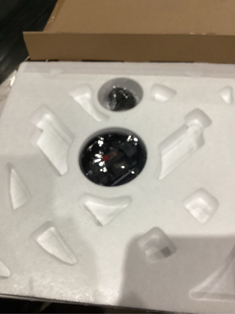 Condition photo showing As Is for YISITEONE Classical Large Decorative Wall Clock with Pendulum, Modern Non-Ticking Silent Metal Wall Clocks for Living Room, Bedroom, Study, Office,20‘’ Medium Black