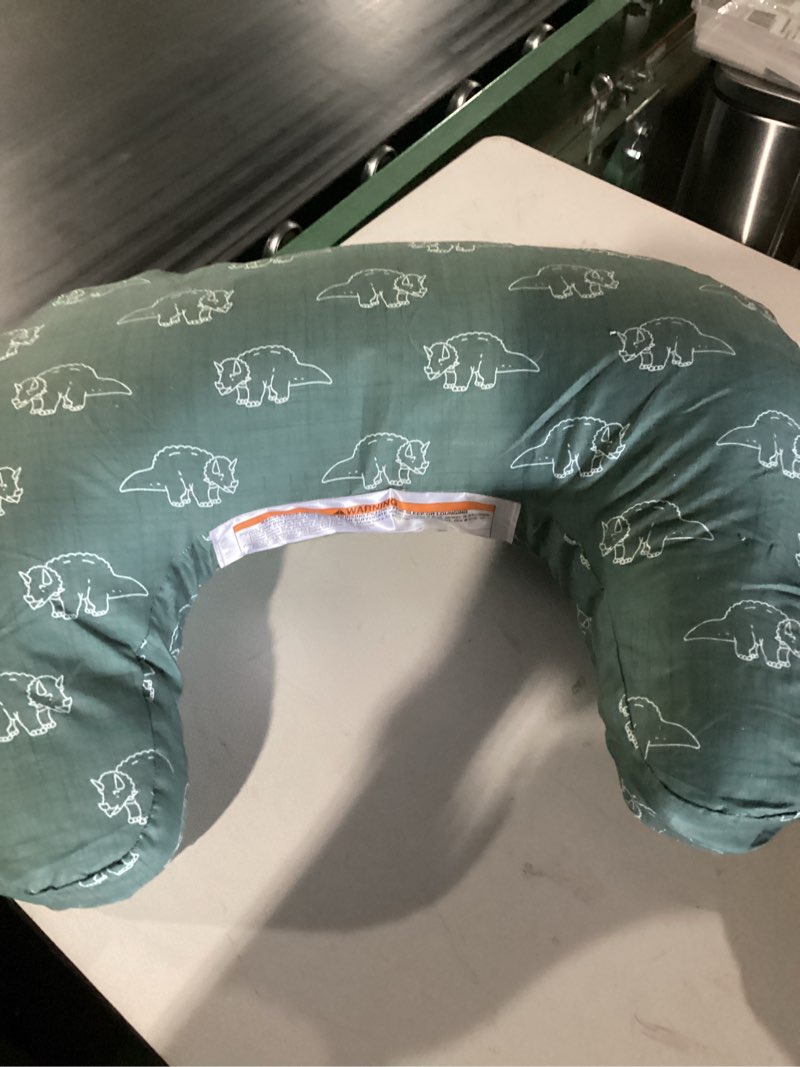 Condition photo showing Good Condition for Baby Nursing Pillow and Body Positioner with Premium Slipcover for Breastfeeding for Baby Boys and Girls, Feeding Pillow with Breathable Comfortable Pillowcase (Green) Bay Green 22 x 17.7 x 5.9 inches