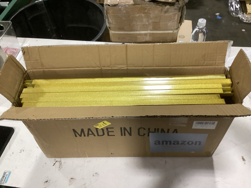 Condition photo showing Good Condition for U-Shaped Metal Arched Flower Rack Perfect for Wedding Decorations and Celebrations 7.2 x 4.2 FT Wedding Arch Frame for Birthdays, Parties, and More (Gold)