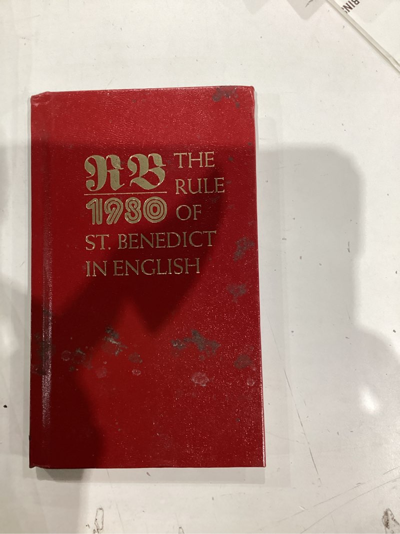 Condition photo showing As Is for RB 1980: The Rule of St. Benedict in English