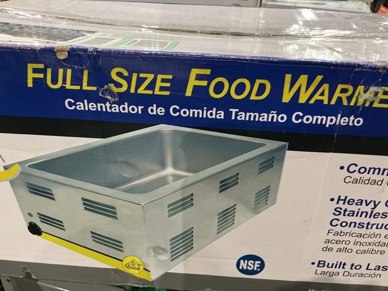 Condition photo showing As Is for w50 12 x 20 electric countertop food warmer - 120v by avantco equipment