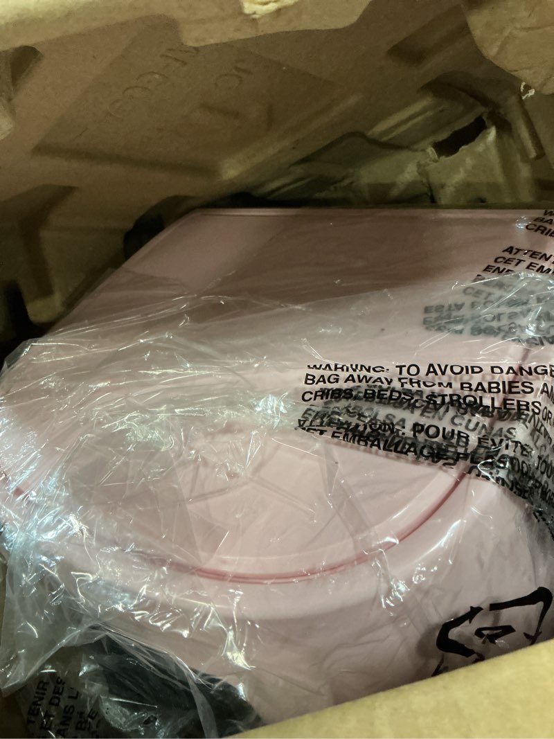 Condition photo showing Good Condition for paris hilton air fryer, large 6-quart capacity, nonstick made without pfas, touchscreen display, 8-in-1 (air fry, roast, broil, bake, reheat, keep warm, pizza, dehydrate), dishwasher safe, pink