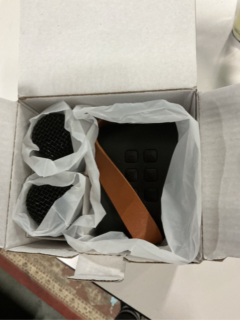 Condition photo showing New/Like New for Mini Karaoke Machine for Kids Adults, Portable Bluetooth Speaker with 2 Wireless Karaoke Mics,2025 TOP Christmas Birthday Gifts Toys for Girls 3,4, 5, 6, 7, 8+Years Old Toddler Karaoke Player(Black)