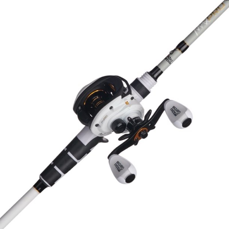 abu garcia max pro low profile baitcast reel and fishing rod combo 7' - medium heavy - 1pc - left max pro (new model)