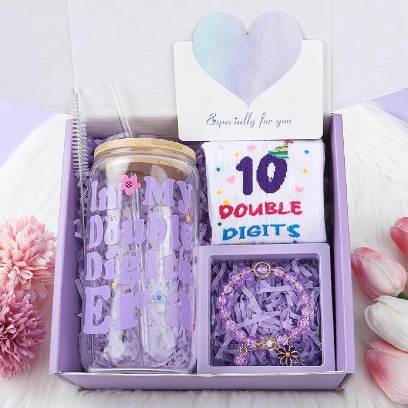 Splendest 10Th Birthday Gifts For Girls,10 Year Old Girl Gifts,10th Birthday Purple Gift Ideas, Best
