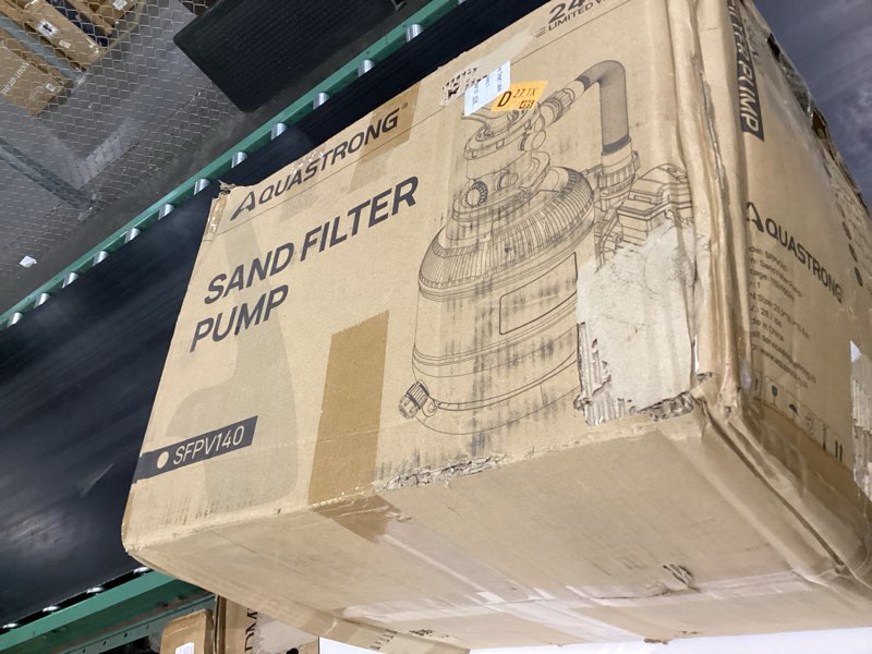 Condition photo showing Good Condition for aquastrong sand filter pump for above ground pool, pool pumps above ground,pool sand filter with 6-way valve,improved circulation and filtration, 14in, 2/3 hp 3000 gph