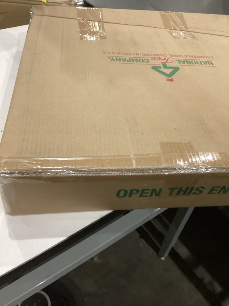 Condition photo showing Good Condition for National Tree Company 30 in Pre-Lit Crestwood Spruce Artificial Christmas Wreath, Christmas Decoration with Glitter, Pinecones, Red Berries, 70 Clear LED Lights, 200 Tips, Timer, Green 30 in Battery-Operated Wreath