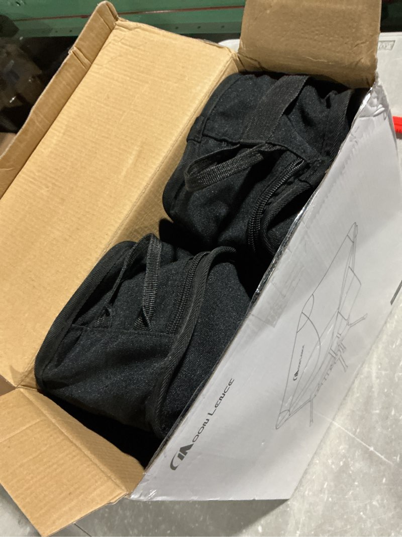 Condition photo showing New/Like New for MOON LENCE Portable Camping Chair Backpacking Chair - The 4th Generation Ultralight Folding Chair - Compact, Lightweight Foldable Chairs for Hiking Mountaineering, Beach Black-2 Pack-below 180 Lbs for Comfort Use