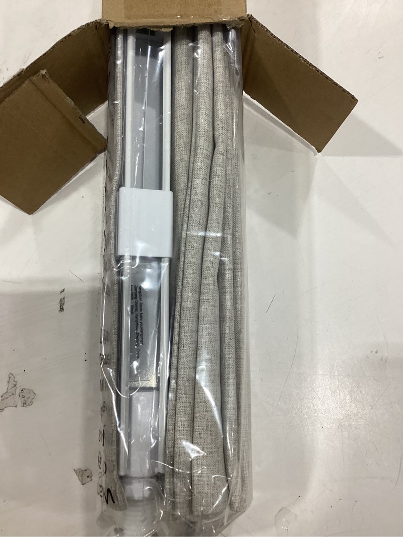 Condition photo showing Good Condition for lazblinds no drill roman shades for windows, cordless blackout window shades with uv protection, polyester fabric for bedroom & living room, 27" w x 64" h, beige blackout - faux linen - beige 27"w x 64"h