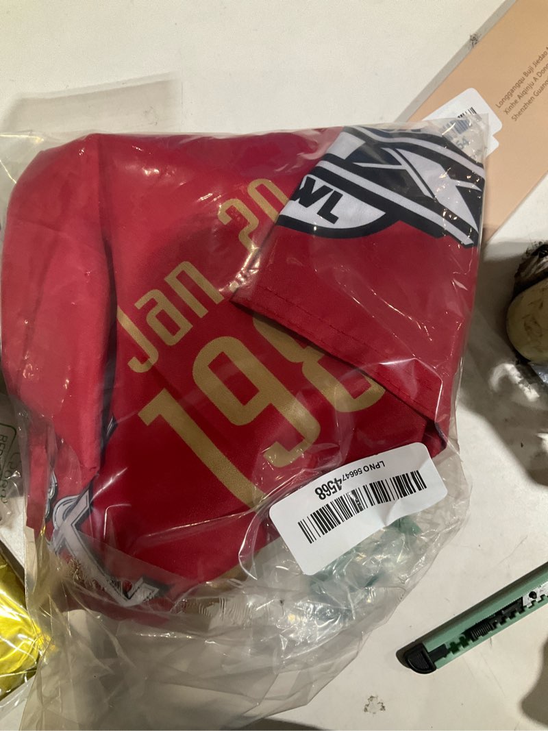 Condition photo showing Good Condition for san francisco 49ers 5x and 5 time super bowl champions flag outdoor indoor 3x5 foot banner