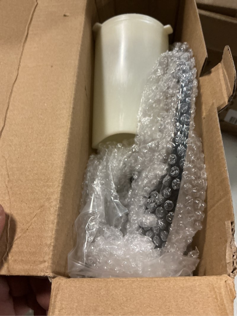 Condition photo showing Good Condition for hanging candle lantern outdoor, 28” battery operated modern clear acrylic crystal chandeliers with flickering yellow led candle light s hooks for garden, backyard, gazebo, room indoor indoor decor