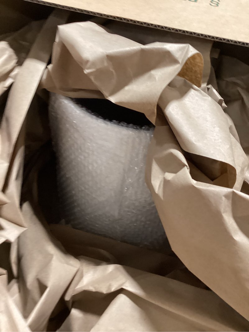 Condition photo showing Good Condition for arnis modern plant pots, set of 2 round large planters with stand, large size metal pots with drainage holes for living room, office, garden or balcony, 10.5 &12.25 inch, white & gold white 10.5 &12.25