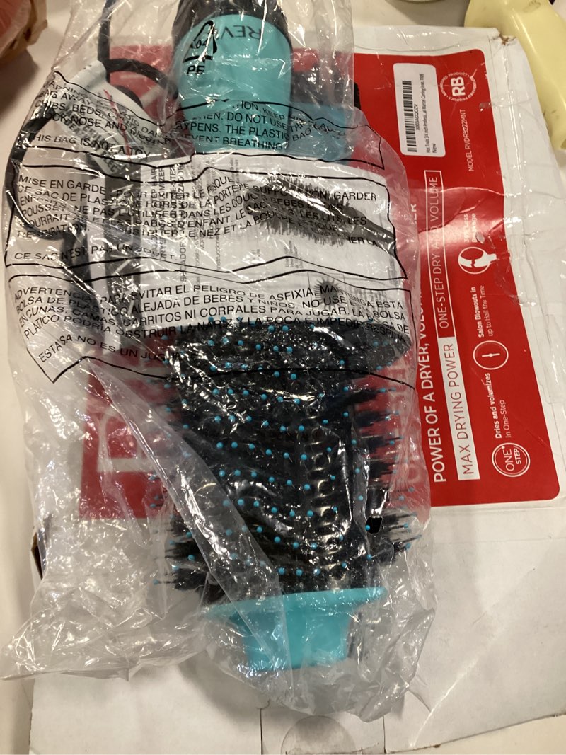 Condition photo showing Good Condition for REVLON One Step Hair Dryer And Volumizer Hot Air Brush, Turquoise Volumizer, 1 Count