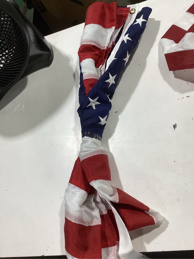 Condition photo showing As Is for valley forge american flag 3ft x 5ft