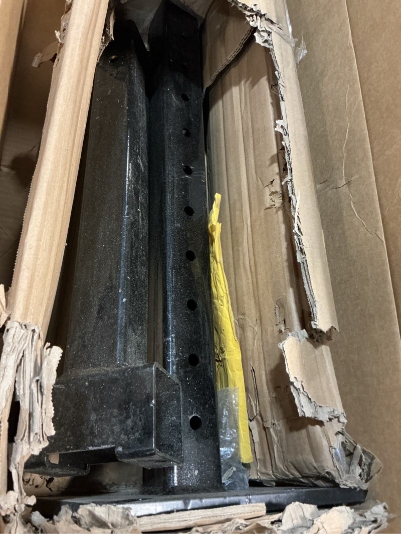 Condition photo showing As Is for Heavy-Duty Hitch Mount Vise Plate, Hitch Vise Holder with Adjustable Height, Hitch Vise Mount for Truck, Trailer Hitch Vise, Universal Fit for 2-Inch Receiver (Black)