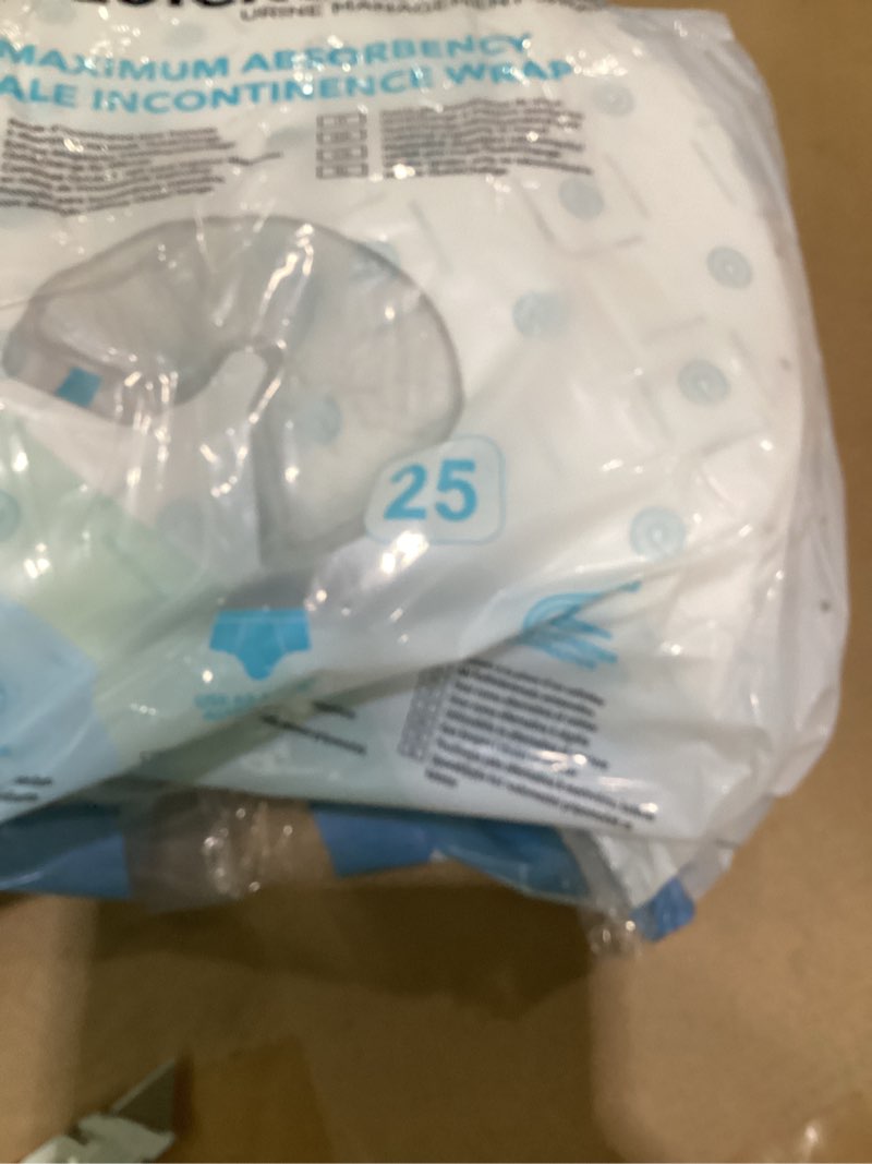 Condition photo showing New/Like New for quickchange male maximum absorbency incontinence wrap, one-size, 8 count