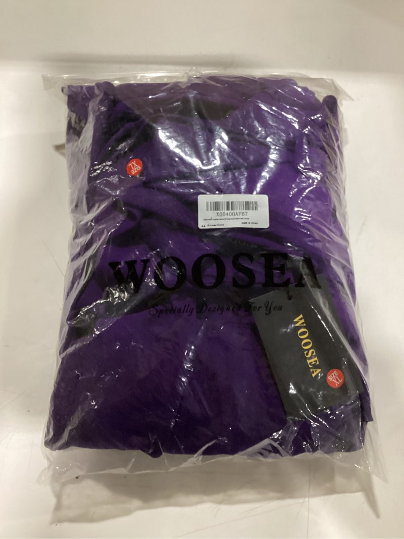 Condition photo showing Good Condition for WOOSEA Women's Scoop Neck Sleeveless Split Bodycon Mermaid Evening Cocktail Long Dress X-Large Purple