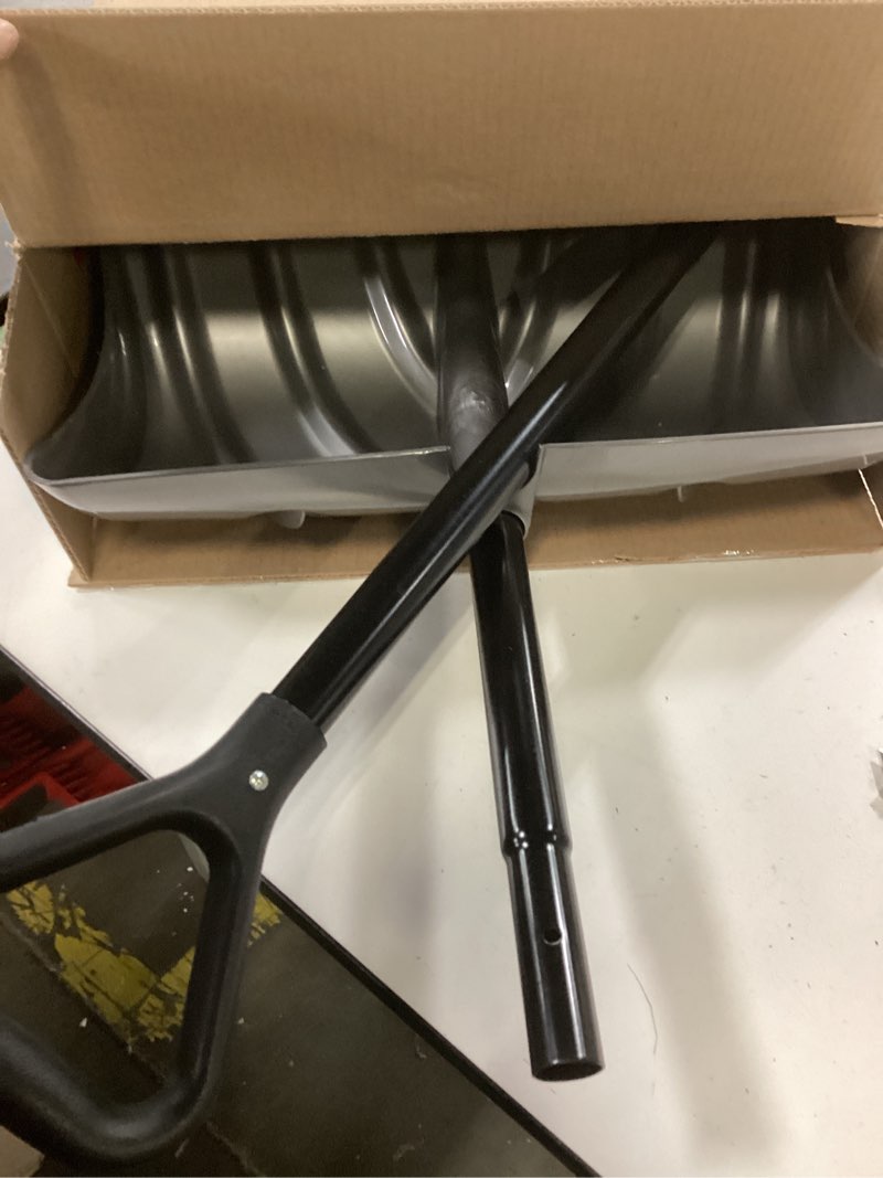 Condition photo showing As Is for Suncast 20" Combination Snow Shovel/Pusher, Grey/Black SC2700KDD