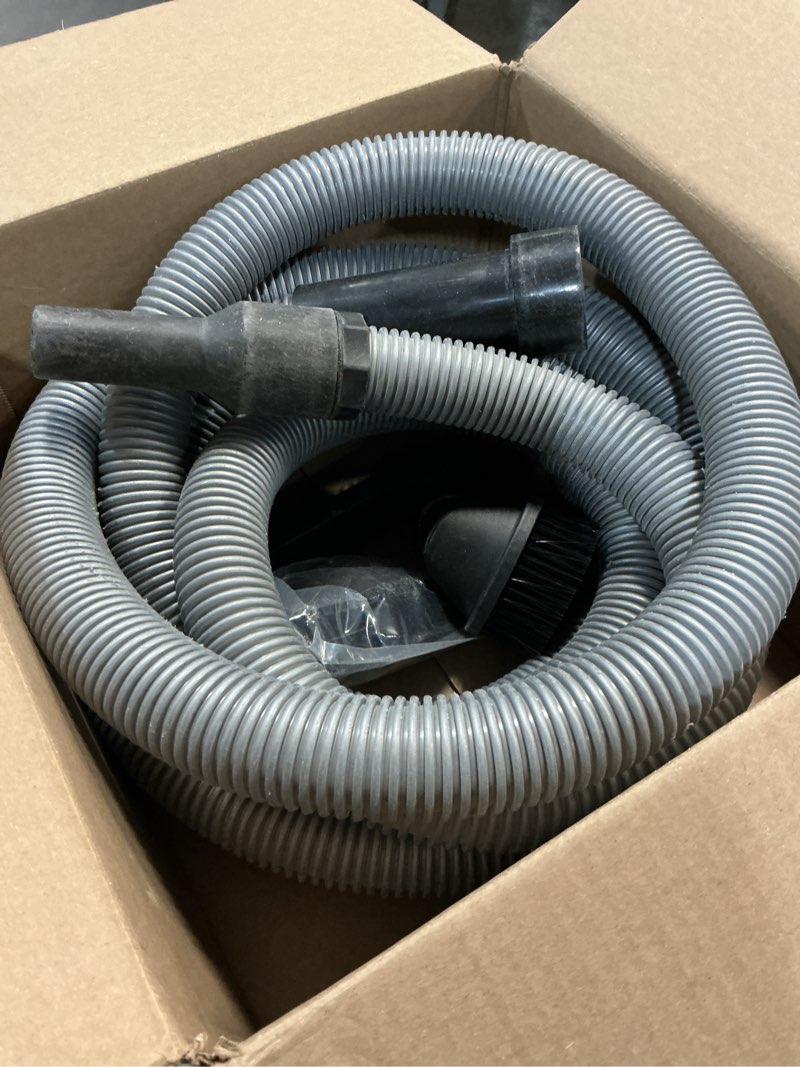 Condition photo showing As Is for 16 Ft. Home Shop Vacuum Extension Hose and Attachment Set