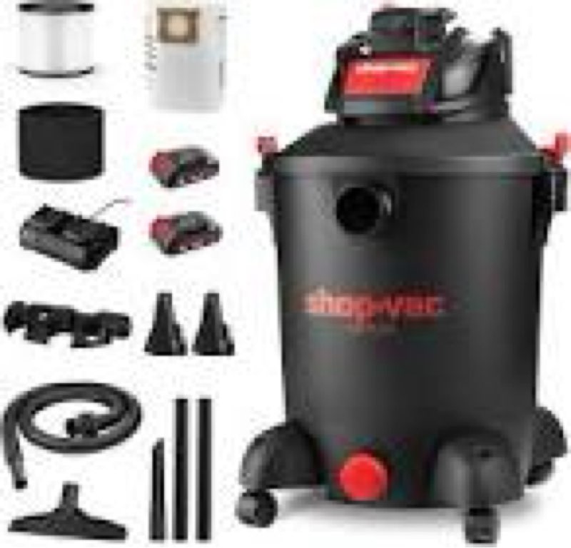 shop-vac 14-gallon 6 hp corded wet/dry shop vacuum with accessories included