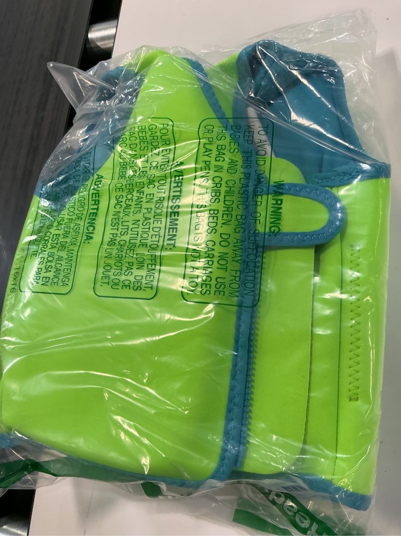 Condition photo showing New/Like New for vine kids swim vest toddler learn to swim floatation jackets training vest for boys girls green 3-5 years