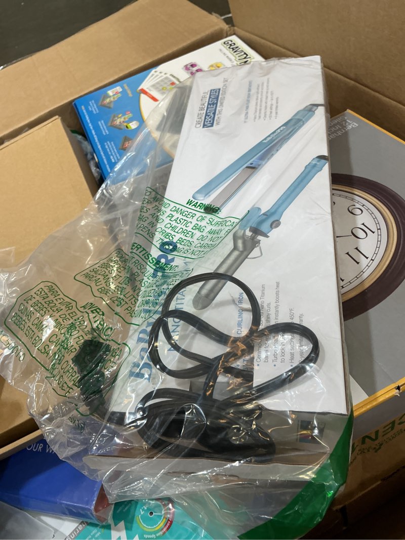 Condition photo showing New/Like New for babylisspro 1" ultra thin flat iron, hair straightener, shorter plates 1 inch with spring iron pack