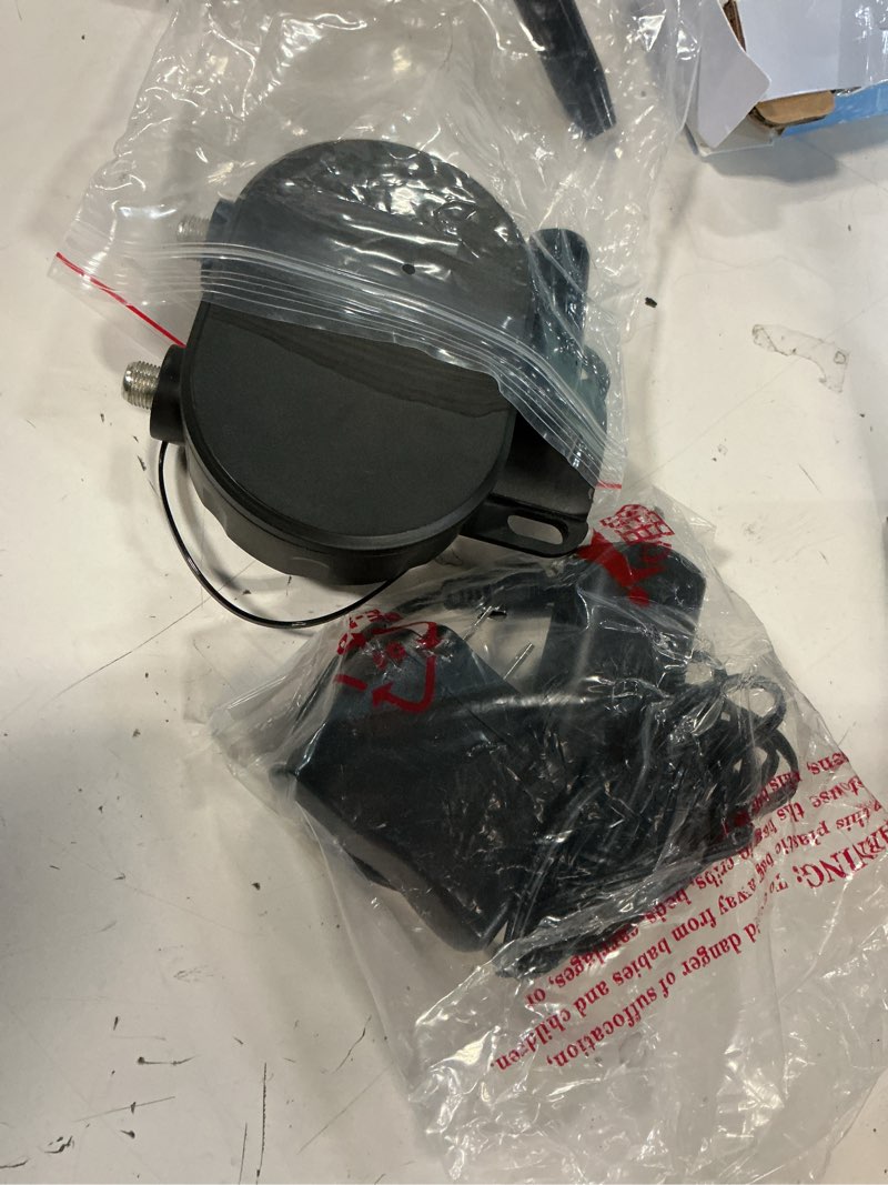 Condition photo showing As Is for onn indoor/outdoor antenna amplifier signal booster