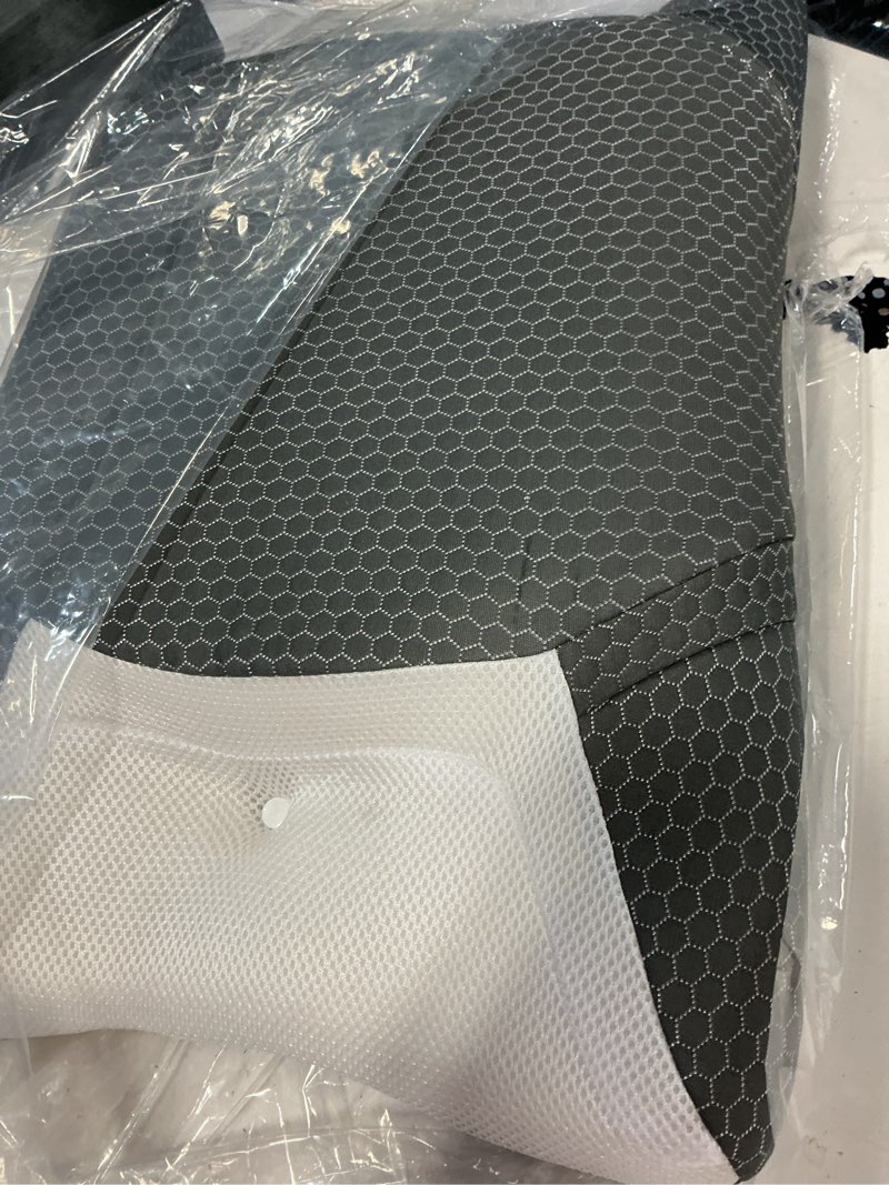 Condition photo showing Good Condition for elviros cpap pillow for side sleeping, hsa/fsa sleep apnea memory foam pillow for all cpap masks users to reduce air leaks & masks pressure, adjustable height with cooling breathable cover dark grey
