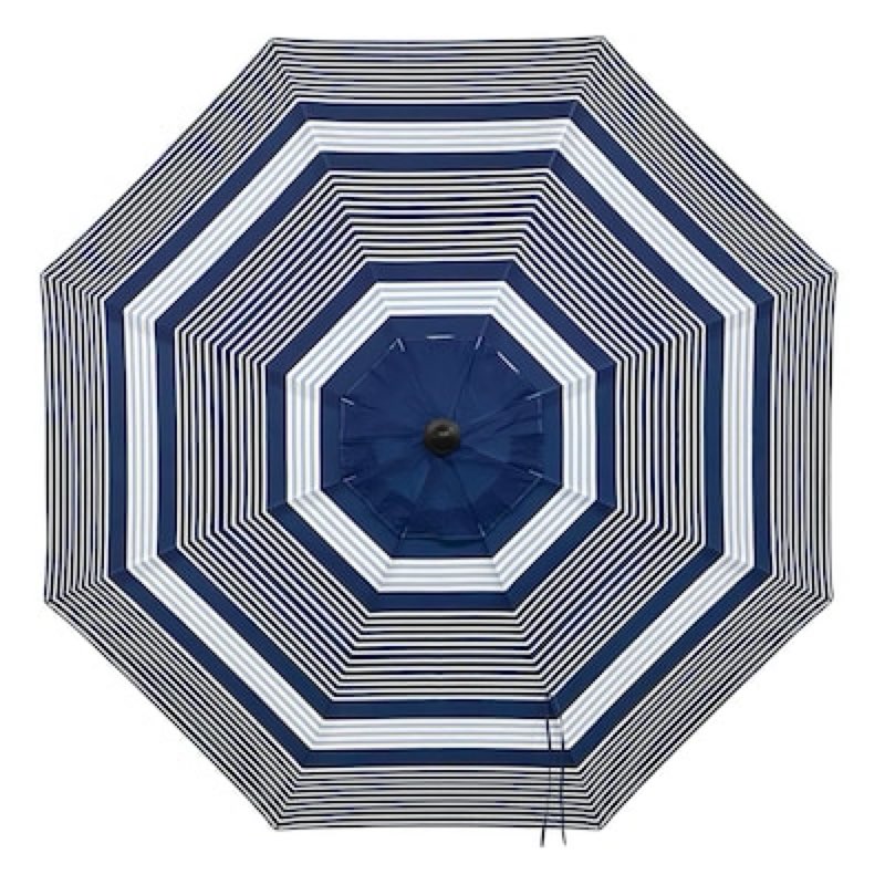 allen + roth 9-ft aluminum navy auto-tilt market patio umbrella
