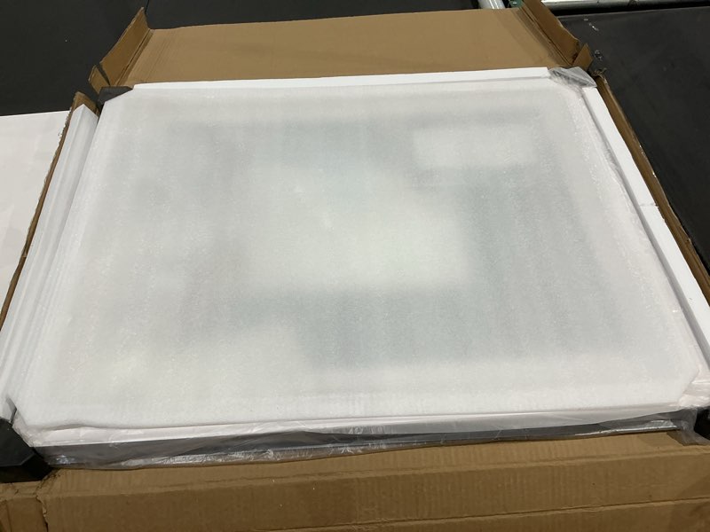 Condition photo showing Good Condition for ushower led bathroom mirror 28x36 inch tempered glass - frameless led backlit lighted mirror for bathroom vanity with anti-fog, 3 colors dimmable, memory function, wall-mounted 36"l x 28"w