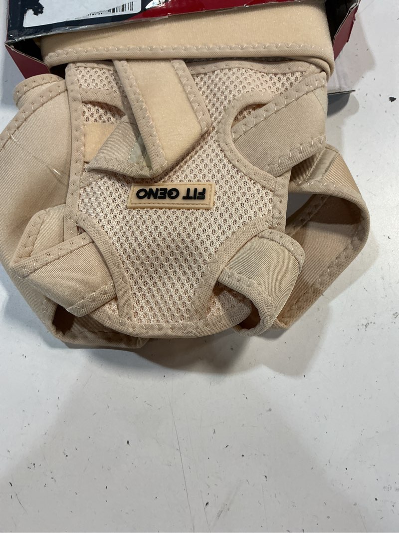 Condition photo showing Good Condition for (( size (large/x-large) ))fit geno back brace posture corrector for men & women: shoulder straightener adjustable full back support pain relief - scoliosis hunchback spine corrector beige