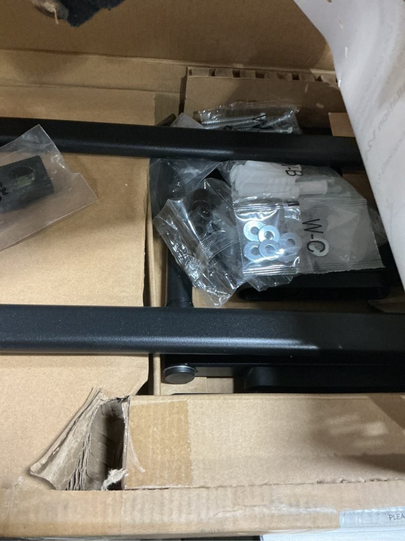 Condition photo showing New/Like New for monTEK Heavy Duty Full Motion TV Wall Mount for 43–100 Inch TVs Pre-Assembled Bracket with Tool-Free Tilt Swivel & Extension Max VESA 800x600, 150lbs 4X Strength Tested Fits 16/18 Inch Studs, HW1276BK