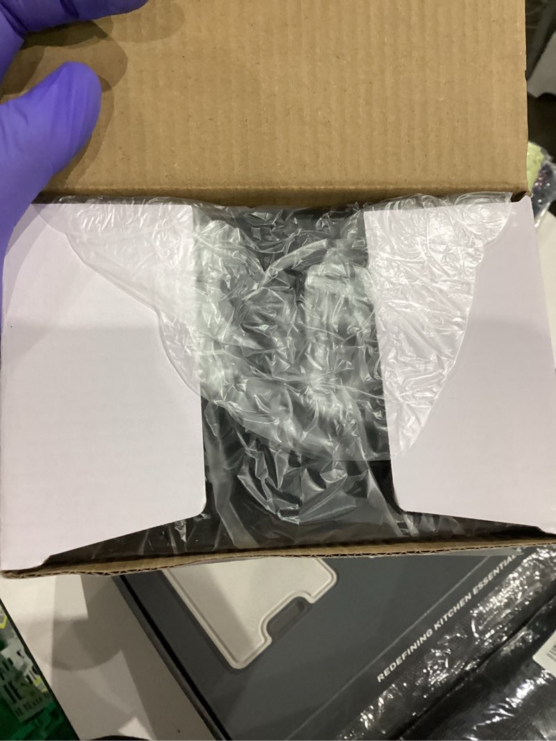 Condition photo showing New/Like New for Small Betta Fish Tank, Mini Fish Tank Stackable Fish Bowl Aquarium with Starfish Coral Decoration, Cube Fish Tank for Feeding Ant Moss Balls,76oz Large Black frame