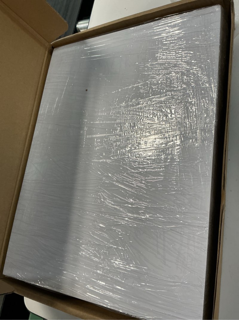 Condition photo showing New/Like New for falling in art 50 pack acid-free mat boards - 12x16 uncut white backing boards, 4 - ply thickness backer boards for photos, pictures, frames, artworks and prints 12*16-50 pack