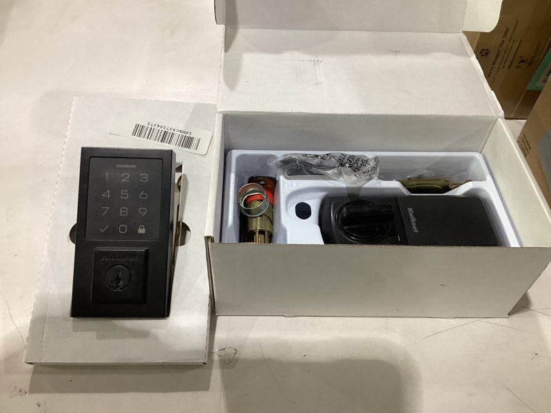 Condition photo showing New/Like New for Kwikset SmartCode 270 Keyless Entry Electronic Touchpad Deadbolt Door Lock with Auto-Lock, Custom User Codes, Advanced Security in Matte Black Contemporary