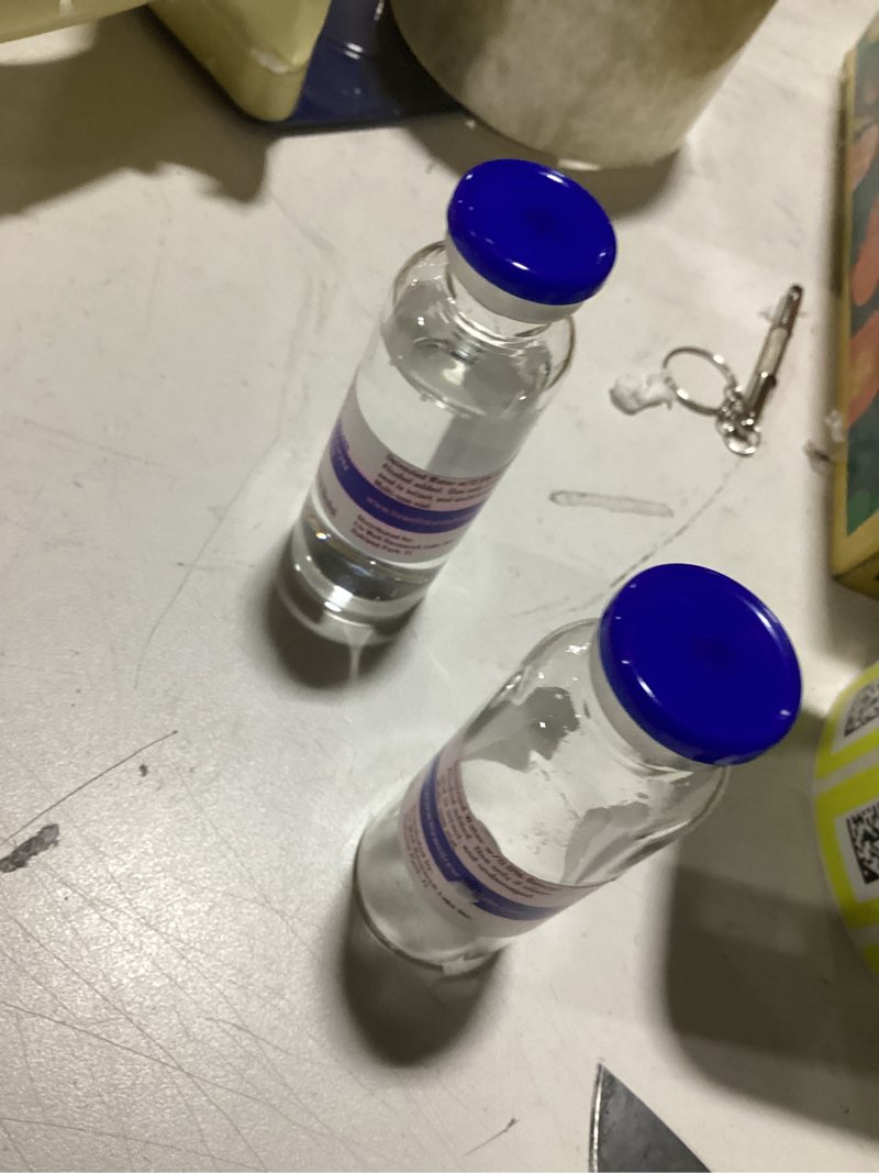 Condition photo showing As Is for reconstitution solution 2-pack - 30ml - ultra clean solution in premium glass vials | made in usa