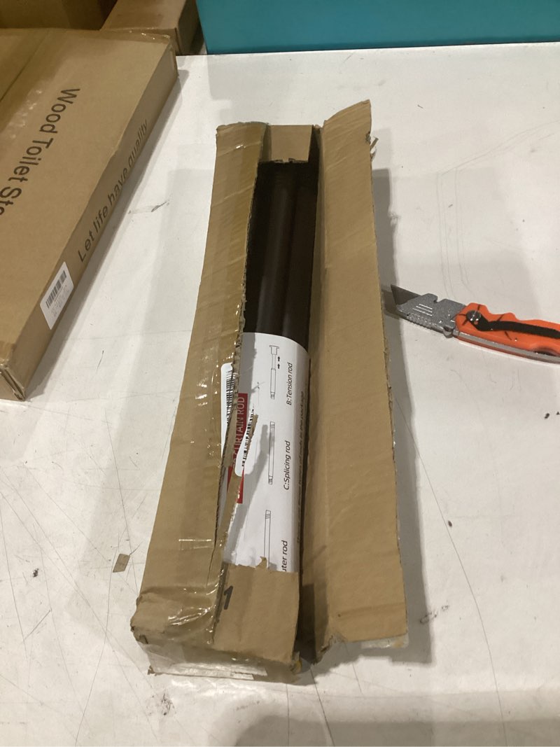 Condition photo showing Good Condition for corklatta bronze shower curtain rod 31 to 80 inch,1 inch diameter adjustable spring tension stainless steel telescoping rod,easy install,no rust 31-80 bronze