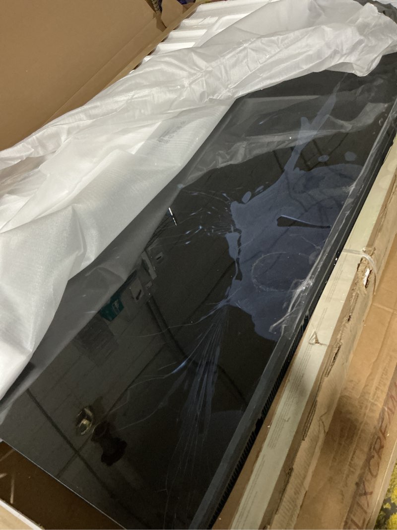 Condition photo showing As Is for screen damaged samsung 85-inch class crystal uhd u8000f 4k smart tv (2025 model) endless free content, crystal processor 4k, metalstream design, knox security, alexa built-in