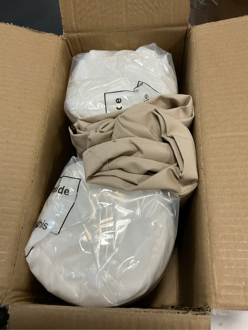 Condition photo showing New/Like New for AAAAAcessories Outdoor Seat Cushions for Chairs, Waterproof, Fade-Resistant, 20" x 18" x 3", Patio Furniture Replacement Cushions, Set of 2, Beige Beige 20" x 18" x 3"