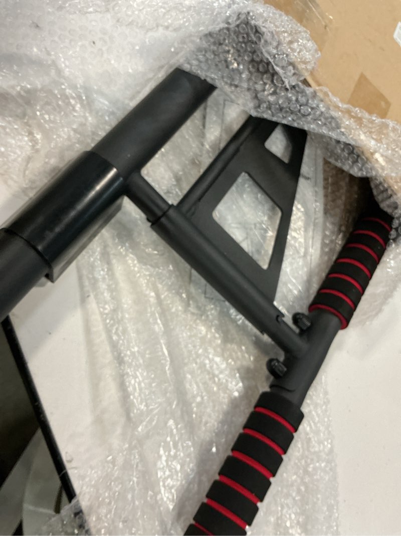 Condition photo showing Good Condition for fitness pull up bar for doorway, no screwing or slipping, multi padded grips, strength training, 250 lbs capacity