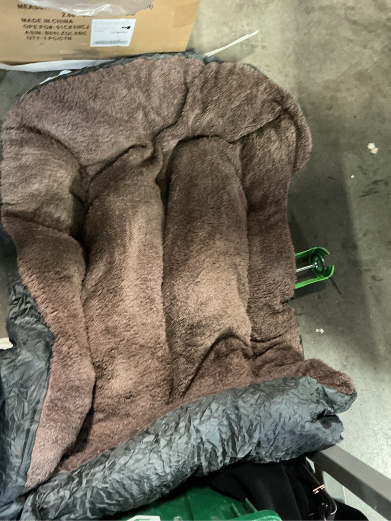 Condition photo showing As Is for Dog Beds Large Sized Dog - Extra Thick Supportive Large Dogs Bed with Nonskid Bottom, L Plus Comfort Pet Bed Sofa with Soft Plush Sherpa XX-Large (39"x31"x8.5") Grey