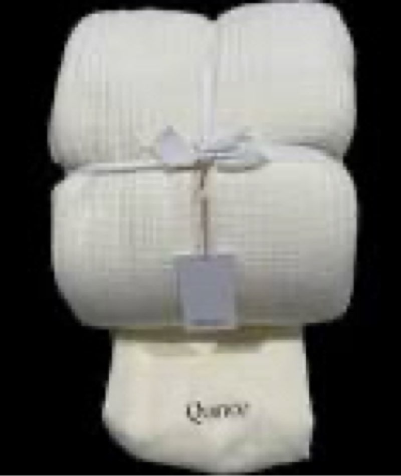 quince organic 100% long-staple cotton airy gauze set duvet cover + shams , queen/full ivory