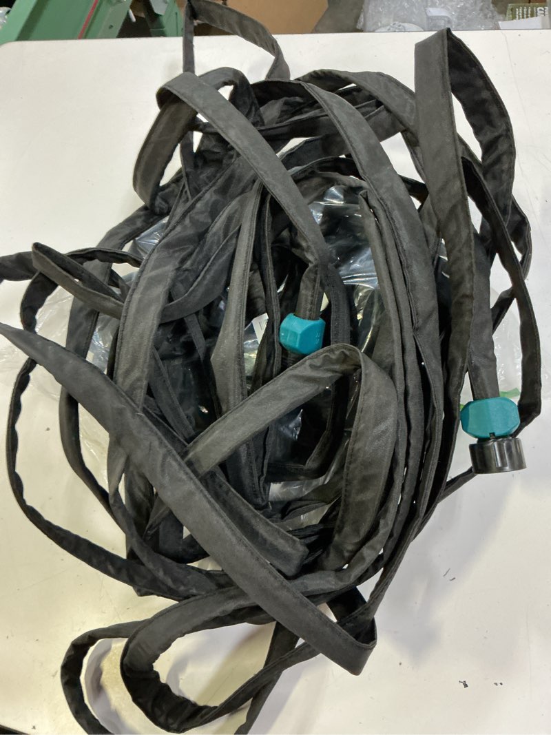 Condition photo showing Good Condition for hlinker 2026 flat soaker hose 100 ft (50ft 2packs) with stake for garden, linkable drip hose diy automates garden irrigation system saving 88% water, dual-layer leak-free design water hose with holes 100ft (50'x2)